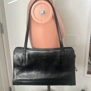 Black Monsac leather handbag
